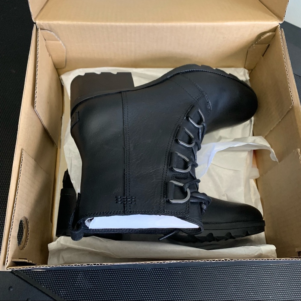Sorel Comfy Cate Lace Up Combat Boot Size 10 - Picture 4 of 13
